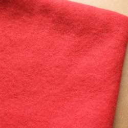 Poppy Red Merino wool prefelt - 50cm × 50cm